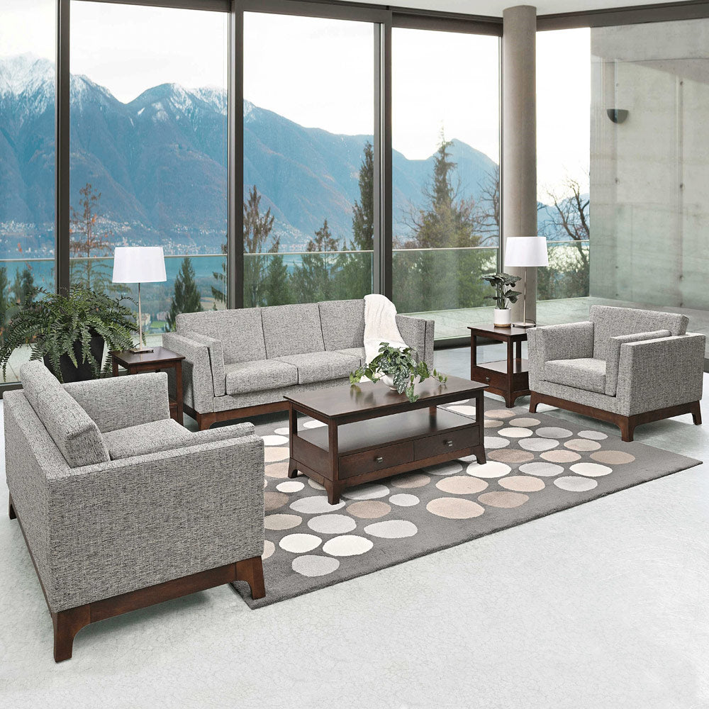 Fully Upholstered Amish Sofa